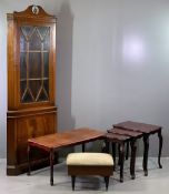 FURNITURE PARCEL - nest of three polished coffee tables, 53cms H, 51cms W, 41cms D the largest, a