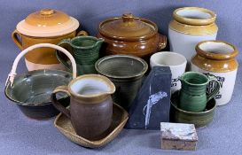 EARTHENWARE & STUDIO POTTERY, an assortment
