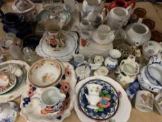 CHINA & GLASSWARE, a large assortment to include Toby jugs, Royal Worcester, Gaudy Welsh ETC