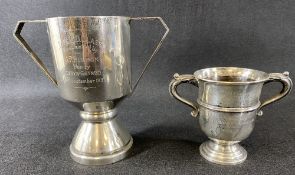 SILVER YACHT RACING TROPHIES (2) - Chester 1927, Maker Jay, Richard Attenborough Company Ltd, 10.