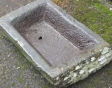 SLATE PIG'S TROUGH, 45 x 70cms