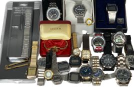 LADY'S & GENT'S VINTAGE & LATER WRISTWATCHES to include a Bentima Star 9ct gold square cased lady'