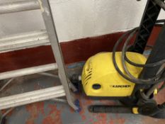 KARCHER PRESSURE WASHER and an adjustable stepladder E/T