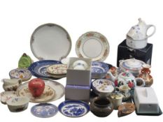 MIXED POTTERY & PORCELAIN - Makers include Carltonware, Royal Doulton, Coalport, Japanese Imari