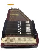 VINTAGE CHORD HARP WITH TUNER - 52 x 32cms