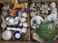 BESWICK, ROYAL DOULTON HORSES, Royal Standard Red Velvet part tea service, Coalport Athlone-Blue