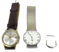 BULOVA GENT'S PRESENTATION WRISTWATCHES (2) - a tuning fork Accutron, the dial with Arabic