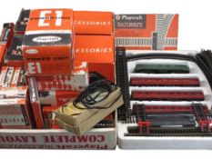 PLAYCRAFT RAILWAYS and other OO Gauge model railway engine, carriages, power unit and accessories, a