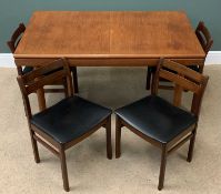 MID-CENTURY TEAK TYPE DINING FURNITURE - White & Newton Ltd 'Peterfield' extending dining table,