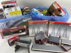ASSORTED TRAIN SET BUILDINGS etc (4 boxes)