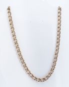 9CT GOLD CURB LINK CHAIN, 39.5cms long, 29.7gms Provenance: deceased estate Carmarthenshire,