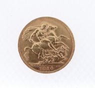 EDWARD VII GOLD SOVEREIGN, 1910, 8.0gms Provenance: deceased estate Neath Port Talbot, consigned via