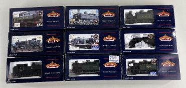 NINE BACHMANN BRANCH-LINE 00 GAUGE STEAM LOCOMOTIVES, including 32-204 8750 Pannier Tank 4212 in