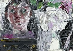 ‡ SHANI RHYS JAMES MBE oil on gesso