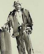 ‡ MIKE JONES ink and wash