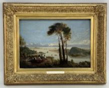 GEORGE ORLEANS DE LA MOTTE oil on panel