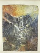 ‡ ROB PIERCY mixed media including oil and construction on paper