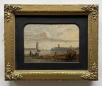 GEORGE ORLEANS DE LA MOTTE oil on board