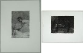 ‡ HARRY HOLLAND two artist's proof monochrome prints