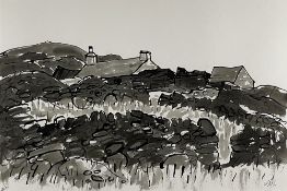 ‡ SIR KYFFIN WILLIAMS RA ink and wash