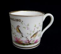 IMPORTANT NANTGARW CHRISTENING MUG c.1820-1823