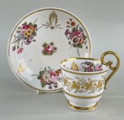 NANTGARW PORCELAIN CUP & SAUCER 1817-1820