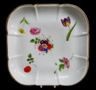 SWANSEA PORCELAIN SQUARE DISH c.1816-1820