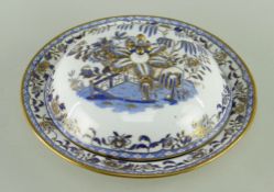 SWANSEA PORCELAIN MUFFIN-DISH c.1815-1820