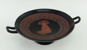 SWANSEA DILLWYN ETRUSCAN POTTERY KYLIX 1847-1850