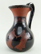 RARE SWANSEA DILLWYN ETRUSCAN OINOCHOE 1847-1850