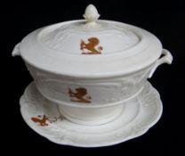 NANTGARW PORCELAIN SAUCE TUREEN c.1818-1820