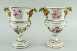 RARE PAIR OF SWANSEA PORCELAIN VASES c.1815-1817