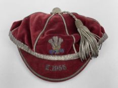 WELSH RUGBY UNION CAP 1955