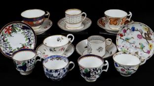WELSH CERAMICS CUPS & SAUCERS c.1815-1820