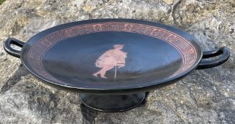 SWANSEA DILLWYN ETRUSCAN POTTERY KYLIX 1847-1850
