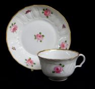 SWANSEA PORCELAIN TEACUP & SAUCER c.1817-1820