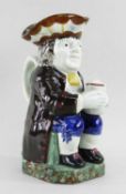 YORKSHIRE PEARLWARE TOBY JUG, c. 1820