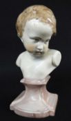 STAFFORDSHIRE BUST OF A BOY c. 1820