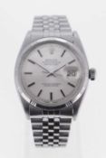ROLEX STAINLESS STEEL AUTOMATIC BRACELET WATCH, c. 1960
