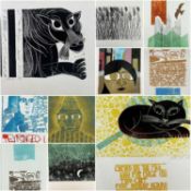 ‡ PAUL PETER PIECH, ten various linocuts - including 'Snow' by John Cotton (2 x), William Williams