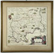 17TH CENTURY MAP OF MIDDLESEX, Blaue (Johannes) 