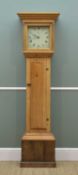 LATE 18TH CENTURY & LATER PINE 30-HOUR LONGCASE CLOCK, William Ray, Sudbury, painted 10 1/2in. Roman