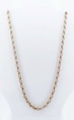 9CT GOLD NECKLACE, 50cms long, 8.8gms Provenance: private collection Swansea, consigned via our