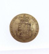 GEORGE IV GOLD SOVEREIGN, 1826, Bare Head, Shield Reverse, 7.9gms Provenance: deceased estate