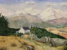 SMALL PRINTS, A PARCEL - PETER F KNIGHT watercolour - Snowy Landscape, signed, 25 x 35cms, R