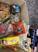 MECCANO & OTHER TOYS, sporting shields, mid to late 20th Century Beano and Dandy comics, 3D football