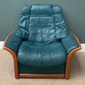 EKORNES STRESSLESS 'GRANADA' SWIVEL & RECLINE ARMCHAIR, 91cms H, 108cms W, 75cms D
