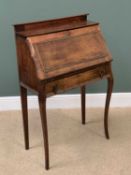 FRENCH STYLE LADY'S BUREAU on cabriole front supports 106cms H, 69cms W, 35cms D