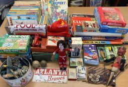 VINTAGE COLLECTION OF ITEMS to include cigarette and playing cards, old photographs, desk top items,