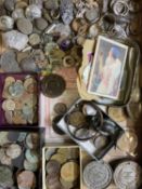 POSSIBLY ROMAN & LATER METAL DETECTORIST'S FINDS - to include Georgian and later silver coins, 2 x